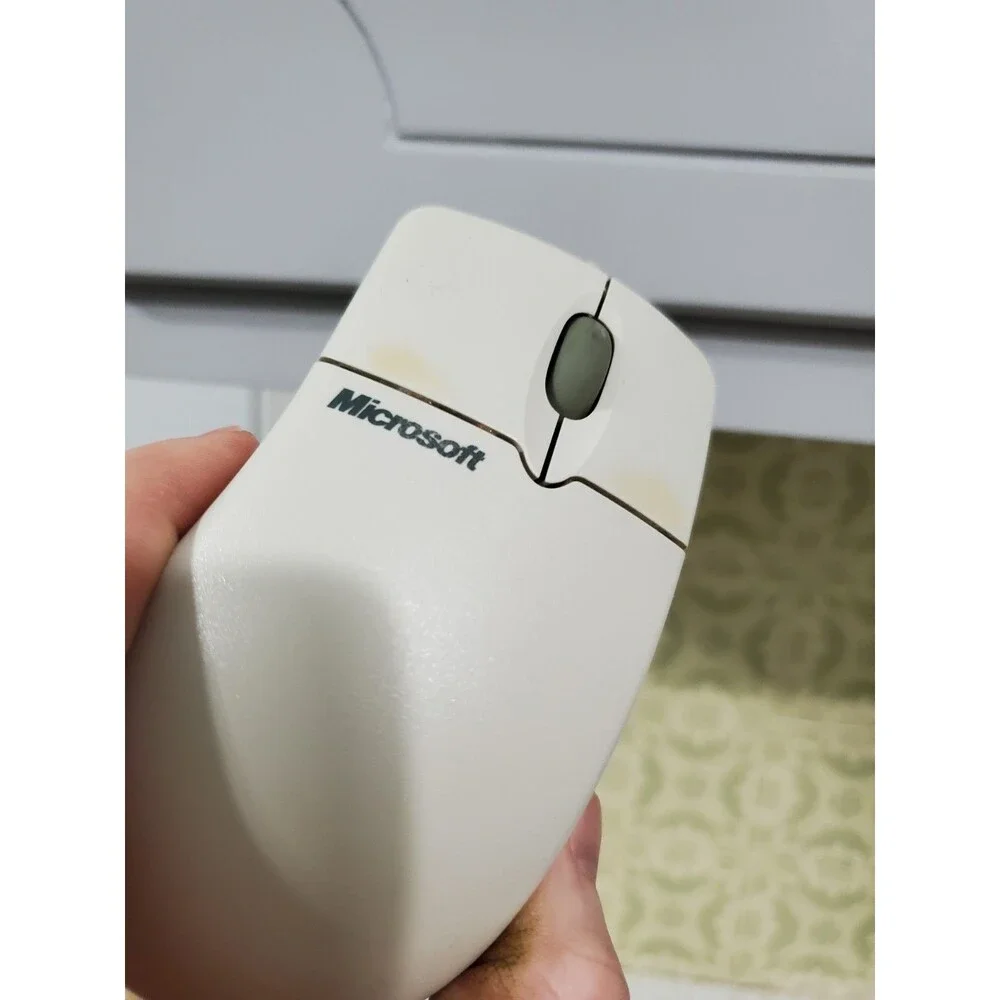 Microsoft Gateway IntelliMouse 1.2A PS/2 Compatible Wired Ball Mouse - Untested
